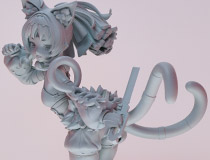 【WF2024夏】APEX新作美少女フィギュア「ゼンレスゾーンゼロ 猫宮又奈」監修中原型が展示！