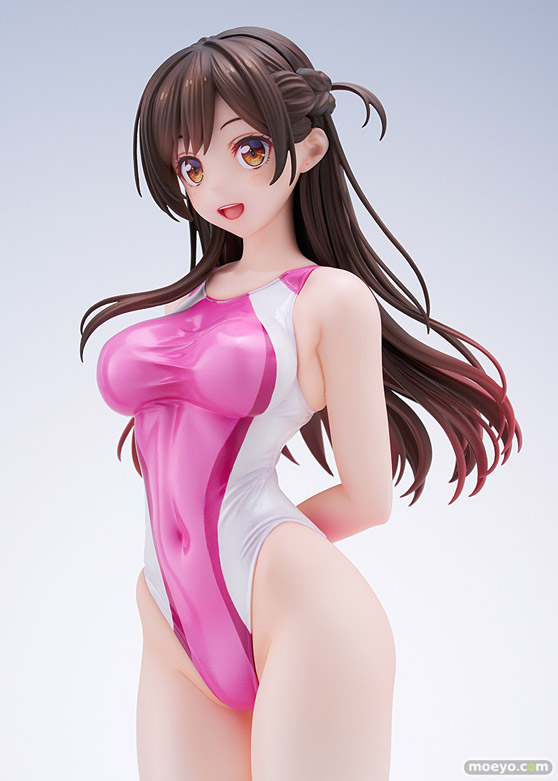 ホビージャパン 彼女、お借りします　水原千鶴 桃色ラインの競泳水着Ver. i-con 五日市歩 深井涼介 AMAKUNI 09