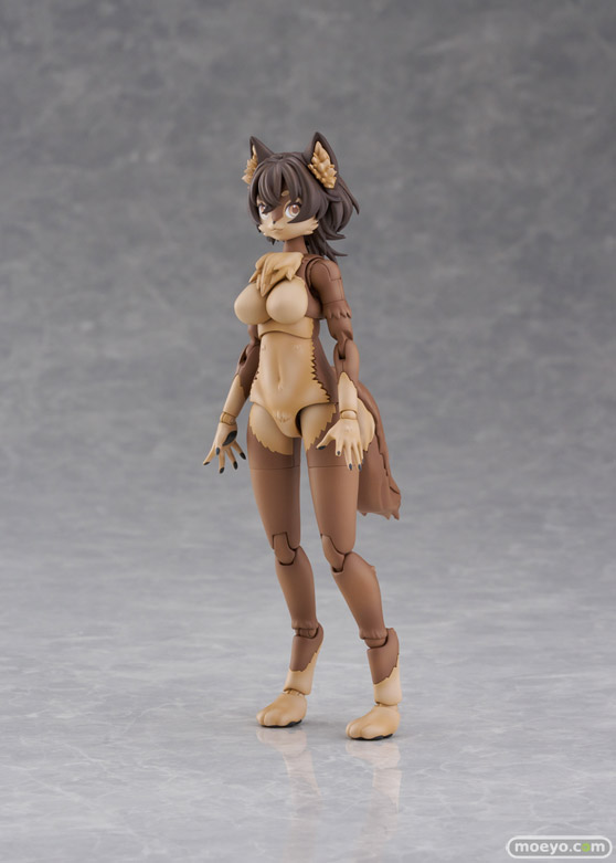 アオシマ 選んで作れる！可愛いケモノたちの可動プラモデル「けもプラ」 「 カオマニー」、「ニホンオオカミ」、「ヒトパーツセット[カラーA]」、「ぶらんこ」30