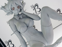 【メガホビEXPO2025】インサイト新作美少女フィギュア「B-style 機動武闘伝Gガンダム レイン・カミムラ バニーVer.」監修中原型が展示！