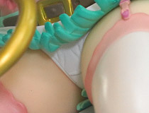 発売中のキューズQ新作美少女フィギュア「すーぱーそに子 “ラブボンバー！”」彩色サンプルがアキバで展示！