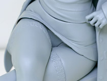 【アダルトフィギュア】【WF2023夏】PURE新作エロフィギュア「やさぐれ保険医」監修中原型が展示！